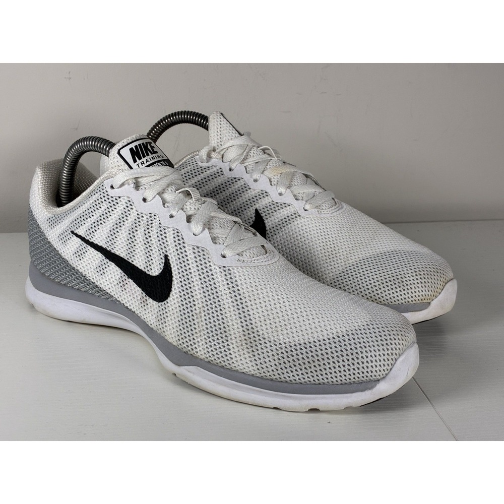 Nike Womens In Season TR 6 852449-100 Athletic Shoes White/Grey Size 8.5